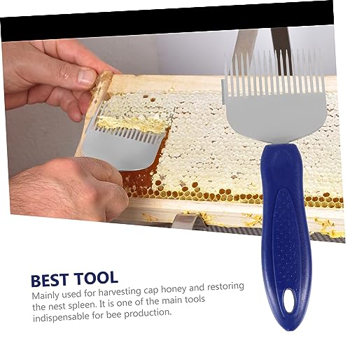 BESPORTBLE Beekeeper Honeycomb Scraper and Honey Shovel Tool for Easy Honey Harvesting Uncapping Fork for Beekeeping