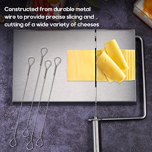 Nuanchu 10 Pcs Cheese Slicer Wire Replacement Block Cheese Cutter Wire for Polished Marble(Style 1)
