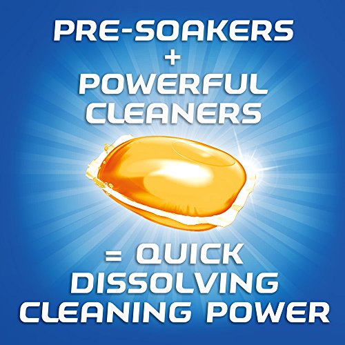 Finish Gelpacs Dishwasher Detergent, Orange Scent, 32 Count - size: 32 Count (Pack of 1)