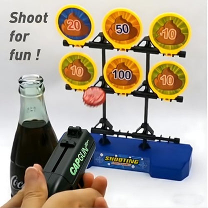 4PCs Black Novelty Cap Gun Style Bottle Opener – Realistic Construction with Ergonomic Grip for Beverages, Themed Parties & Gifts - color: Black