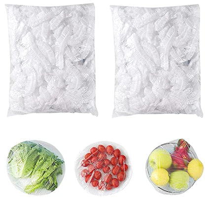 HangYu 200Pcs Bowl Covers Elastic Food Fresh Keeping Bag Dish Sealing Wrap Covers Sourdough Bread Proofing Basket Banneton Lids