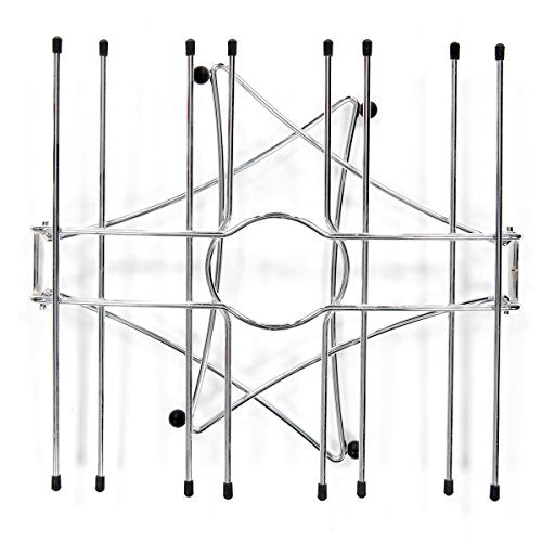 Oenophilia Fusion Stemware Wine Decanter Drying and Storage Rack - 16 Wine Glass Rack and Holder, Foldable - size: 16 Glass