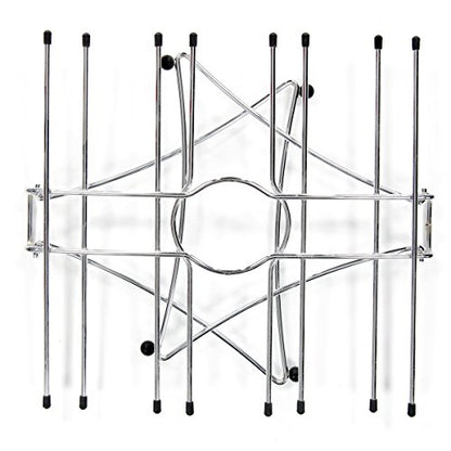 Oenophilia Fusion Stemware Wine Decanter Drying and Storage Rack - 16 Wine Glass Rack and Holder, Foldable - size: 16 Glass