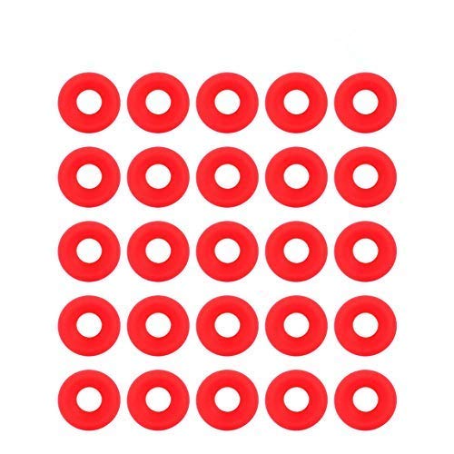 Fdit 25 Pcs Grolsch Gaskets Silicone Rubber Grolsch Gaskets Washers EZ Bottle Gaskets Swing Top Bottle Seals Home Brew Beer Soda Bottle Seal