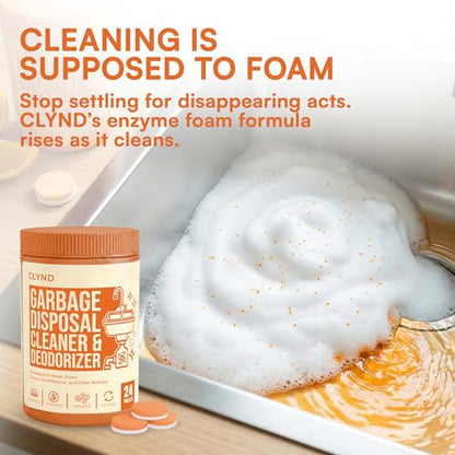 Dishwasher and Garbage Disposal Cleaner Tablets Bundle – Odor Eliminating Foaming Action & Descaler – Septic Safe Appliance Maintenance Kit – Mint & Citrus Scents