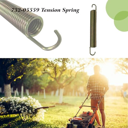 2 Pcs 732-05559 Tension Spring for Murray Troy-Bilt Yard | 0.75 Dia, 5.87 Z Force, Replacement Models: Mustang XP, ZT, ZHD 50, 42, ZS6700, ZS6500, Z8600, 732-05388