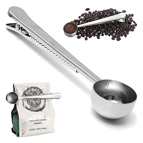 Pour Over Coffee Kettle with Thermometer 1.2L - Gooseneck Hand Grip - Premium Stainless Steel - Bonus Coffee Scoop