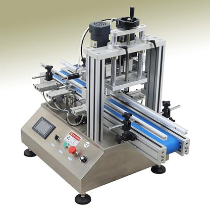 TECHTONGDA Automatic Bottle Capping Machine Electric Cap Sealer for Screw Caps with Belt Conveyor Bottle Height 2-7inch Bottle Diameter 1-4inch Cap Diameter 0.79-2.36inch Cap Diameter 0.79-2.36inch