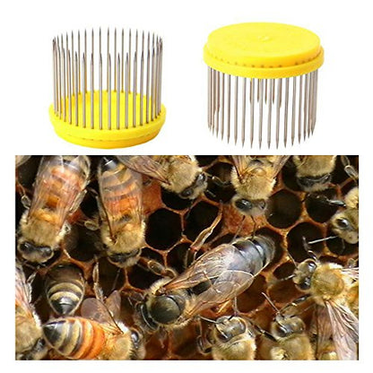 Ximimark 3Pcs Beekeeping Queen Needle Type Bee Cage Stainless Steel Catching Catcher Equipment