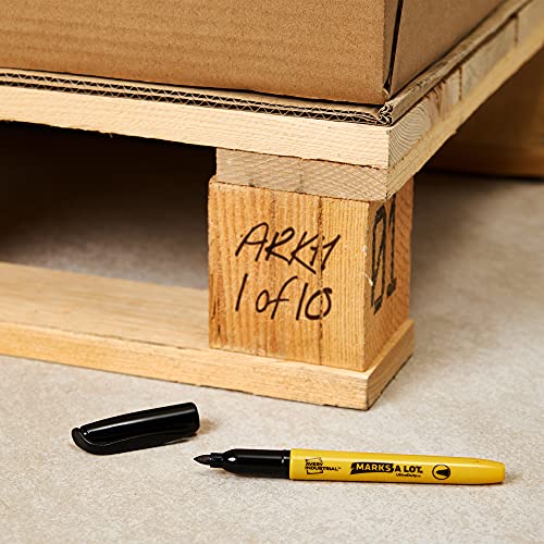 AVERY Marks A Lot UltraDuty Permanent Markers, Bullet Tip, Water Resistant, 1 Black Industrial Marker (29843) (Pack of 2) - size: 1 Count (Pack of 2)