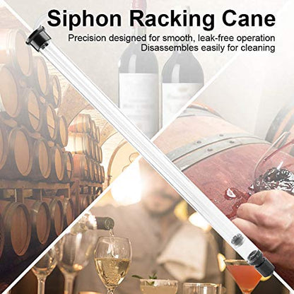Auto Siphon for Brewing, Plastic Transparent Handhold Liquid Transfer Pump Tubing For Beer Wine Bucket Home Brewing