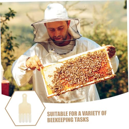 NUOBESTY 2pcs Beekeeping Jelly Extractor Pen 4-Row Hive Tool for Frame Scraping and Royal Jelly Harvesting Outdoor Apiculture Supplies
