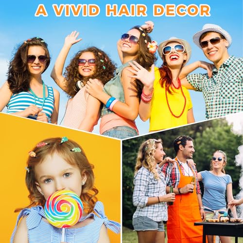 30 Pcs Bean Sprout Hair Clips Rave Mixed Style Plant Hairpins Hair Accessories for Party Irish(Bbq) - style: Bbq