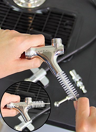 Kegco 1 Gallon Hand Pump Pressurized Kegerator Cleaning Kit w/No-Rinse Cleaner - color: 1 Gallon Cleaning Bottle