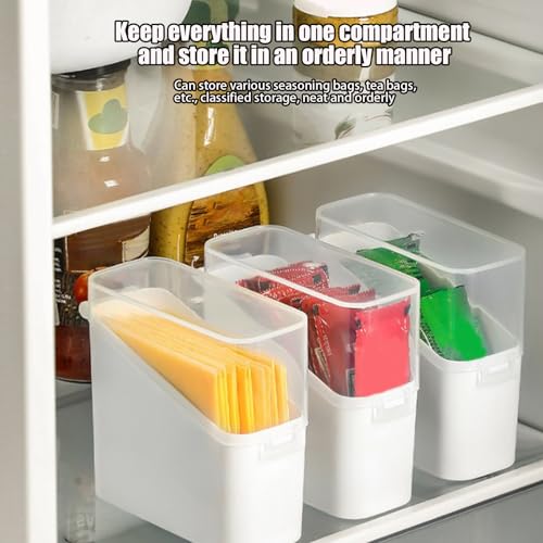 Cheese Holder for Refrigerator Leakproof Non-Slip Organizer Holder With Lid | Refrigerator Sliced Cheese Organizer Box for Kitchen Home Dormitory Hotel Restaurant Apartment Businesses Rental