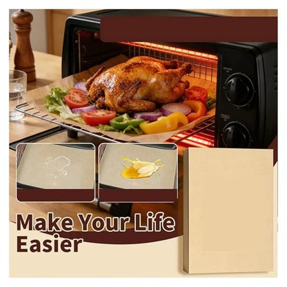 200-50pcs Baking Parchment Paper Non Stick Resistant Fridge Butter Cheese Storage Grill Mat Tools(200pcs Square B) - color: 200pcs Square B