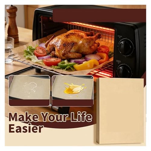 200-50pcs Baking Parchment Paper Non Stick Resistant Fridge Butter Cheese Storage Grill Mat Tools(200pcs Rectangle W) - color: 200pcs Rectangle W