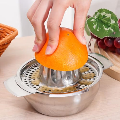 304 Stainless Steel Fruit Lemon Orange Manual Juicer Household Kitchen Small Creative Hand Juicer