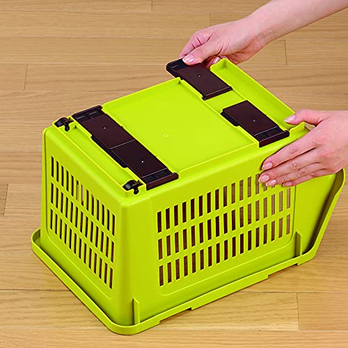 JapanBargain 4671, Japanese Stackable Storage Bin Kitchen Pantry Organizers Food Basket for Fruit Potato Condiments and Spices, Made in Japan - color: Green
