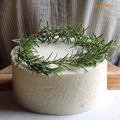 CHEFMADE Mousse Ring Mold, 6-Inch Round Non-Stick Seamless 18/8 Stainless Steel Food Molding - size: 02 - 6" Round 3" (H)