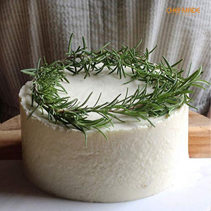 CHEFMADE Mousse Ring Mold, 6-Inch Round Non-Stick Seamless 18/8 Stainless Steel Food Molding - size: 02 - 6" Round 3" (H)