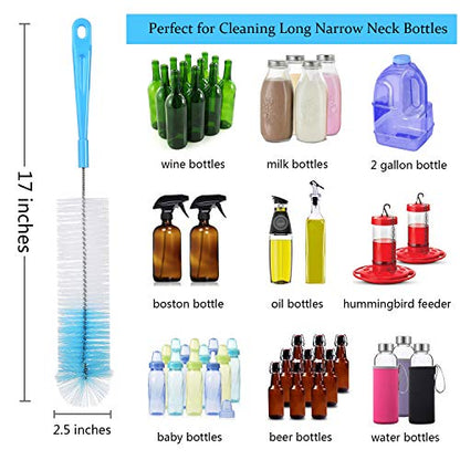 ALINK Bottle Cleaning Brush Set for Long Narrow Neck Bottles