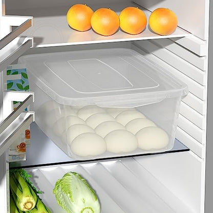 Vababa 2-Pack 16 L Pizza Dough Proofing Box with Lid, Dough Rising Box | Clear Food Pizza Storage Container, Large Capacity, BPA-Free, Dishwasher Safe, for Sourdough, Bread Dough & Pizza Dough