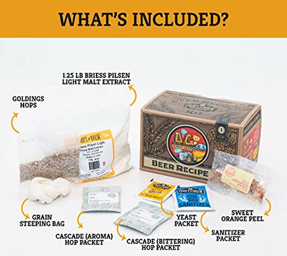 Craft A Brew Recipe Kit - Orange Golden Refill - 1 Gallon - Ingredients for Home Brewing Beer - color: O.G. Orange Golden