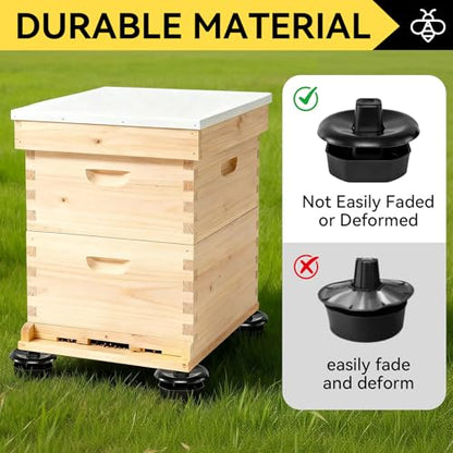 4 Sets/16Pcs Beehive Stands, Ant-Proof Beehive Feet Stands, Plastic Beehive Base for Outdoor Beekeeping Operations