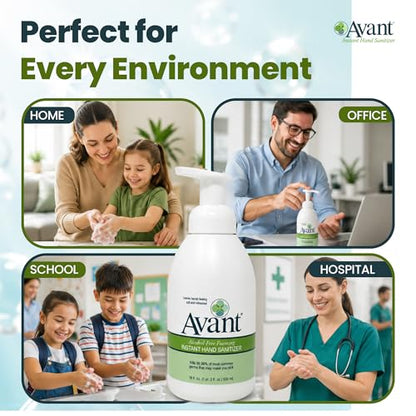 Avant® Alcohol-Free Foaming Hand Sanitizer, 18 oz Bottle 2-Pack bulk - size: 18 Fl Oz (pack of 2)