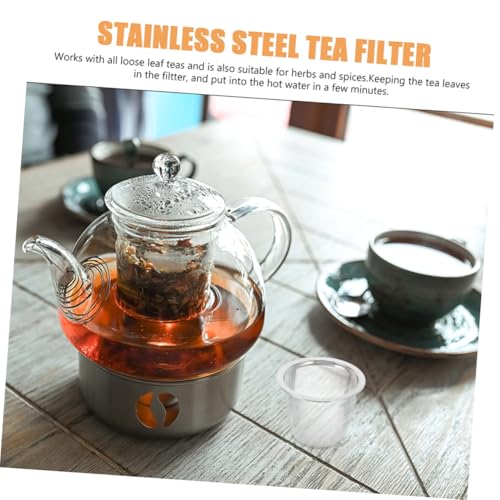 Loose Leaf Tea Strainer 8 Pack Stainless Steel Tea Infuser Strainer Mesh Replacement - size: 6.00X6.00X5.00CM