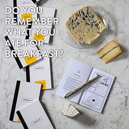 Formaticum Cheese Log & Pocket Journal - Must Have for Cheese Lovers for Making Cheese Notes and Journaling - Space for 55 entries - Cheese Book Measures 6 by 3.75 inch - QTY 2 - style: QTY 2