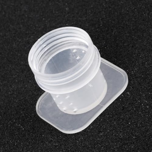 Bee Water Feeder 3 Pcs Plastic Hive Drinking Cup for Beekeeping Supplies for honeybee Hydration Watering Station for Garden Backyard Apiary Outdoor Bee Nesting Box Entrance 27mm White