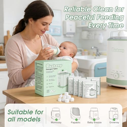 Descaling Tablets 150 PCS for Momcozy Baby Brezza Grownsy Papablic Momfann Bottle Washer - Detergent Tablets for All Brands Bottles Washers Machines