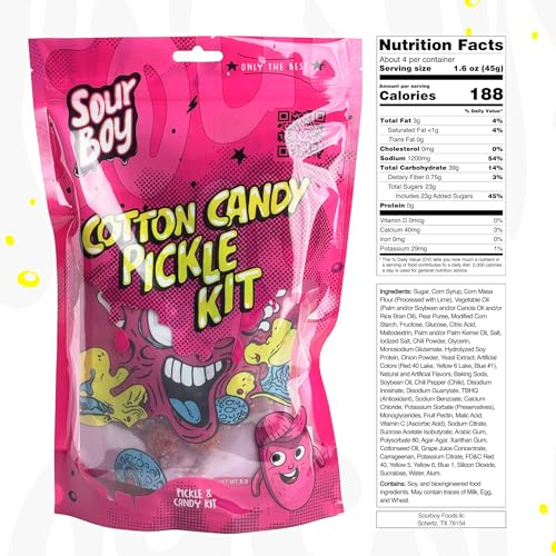 Sourboy Cotton Candy Pickle Kit