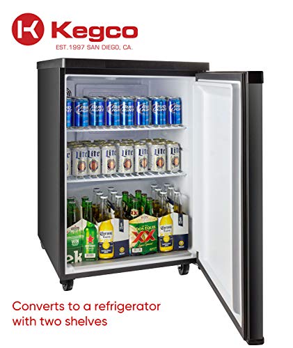 Kegco HBK309B-1 Keg Dispenser, Black - color: Black, size: 1 Tap