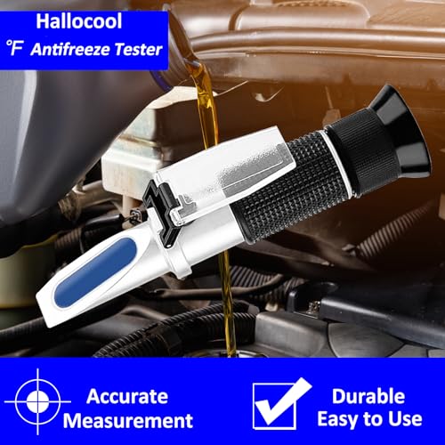 Antifreeze Refractometer in Fahrenheit 4 in 1 Antifreeze Tester Coolant Refractometer Ethylene Propylene Glycol Refractometer for Antifreeze System Diesel Exhaust Fluid, Battery Acid - color: 4-in-1 ℉ Antifreeze Refractometer