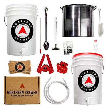 Northern Brewer - Brew. Share. Enjoy. HomeBrewing Starter Set, Equipment and Recipe for 5 Gallon Batches (Chinook IPA with Testing Equipment) - size: Chinook IPA with Testing Equipment