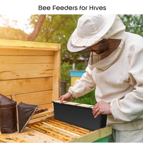 6L Bee Hive Feeder, Bee Feeders for Hives,Frame Feeders for Bee Hives,Plastic Bee Syrup Water Food Feeder Bee Feeding Tools Beekeeping Supplies