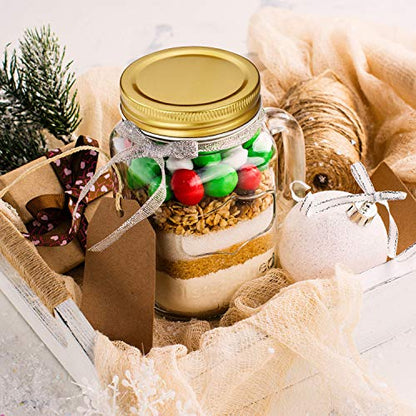 Chuangdi 30 Packs Mason Jar Lids Bulk Regular Mouth Canning Lids Leak Proof Secure Mason Storage Solid Caps(Gold,Steel) - color: Gold