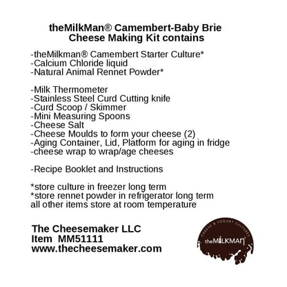 theMilkman® Deluxe Camembert/Brie Cheese Making Starter Kit