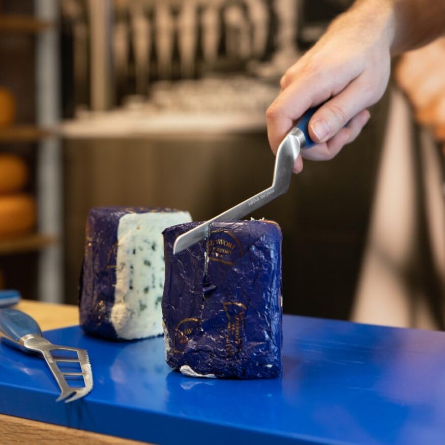 BOSKA Premium Soft Cheese Knife Blue - Professional Cheese Cutter - 140 Mm - Cheese Knife - Full Tang - for Soft Cheese - Premium Quality - HACCP Knife - 1896 Collection - color: Blue, size: Soft knife