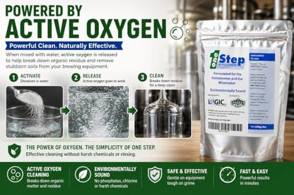 One Step No Rinse Cleanser (1 lb) Homebrew Cleaner in Foil Pouch