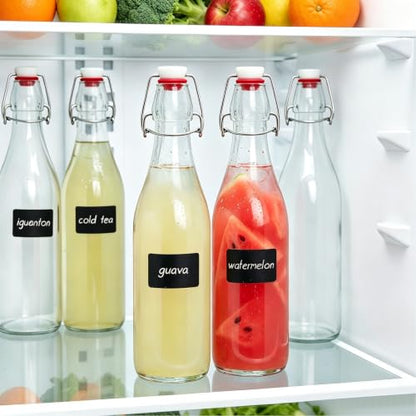 2PCS 16oz Swing Top Bottles | Flip Top Glass Bottles with Airtight Grolsch Closures,Reusable for Kombucha, Vanilla,Cold Brew, Homemade Beverages Storage