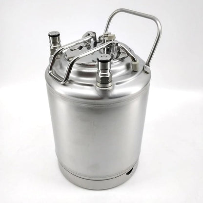 64 oz Ball Lock Mini Keg Growler 1/2 Gallon Keg Corny Keg Ball Lock Keg Soda keg 2L Small Keg Single Metal Handle 304 Stainless Steel Beer Mini Keg for Home Brew