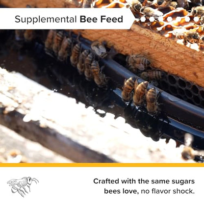 Mann Lake Pro-Sweet Liquid Feed, Natural Supplemental Feed for Bees, Ready-to-Use Nectar Alternative, Formula for Optimal Nutrition & Hive Weight, 1 Gallon, Made in USA - size: 128 Fl Oz (Pack of 1)