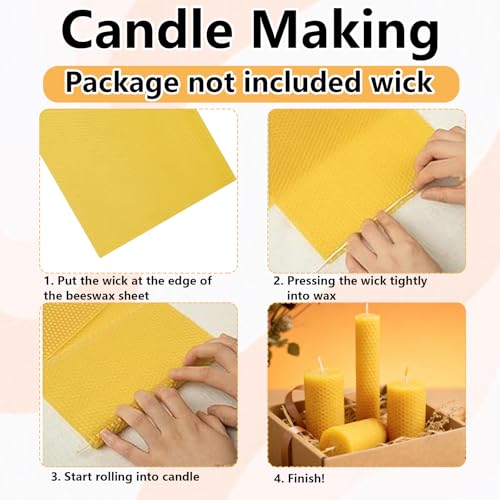 LDHHYH 30PCS Beeswax Sheets, Bee Wax Foundation for Bee Frames, Beehive Wax Foundation Sheets for Beekeeping Hive Frames & Candle Making Supplies - 7.6 x 16.3 Inch