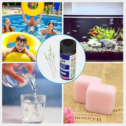200pcs PH Test Strips 0-14,Universal Litmus Paper pH Test Strips for Liquid Testing,Drinking Water,Pools,Aquariums and Soap Making,Get Highly Accurate Results in Seconds