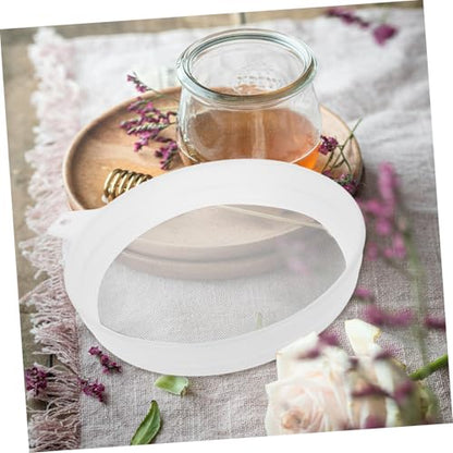 PRETYZOOM 2pcs Nylon Double Honey Filter Strainer for Beekeeping Fine Mesh Sieve for Yogurt and Juice Extraction and Easy to Use