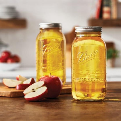 Ball Wide Mouth Glass Mason Jars with Lids and Bands, Used for Canning, Pickling, Juice, Jam, Jelly, Half Gallon Size 64 Ounce (Pack of 2) - color: Half Gallon, size: 64 Ounce (Pack of 2)